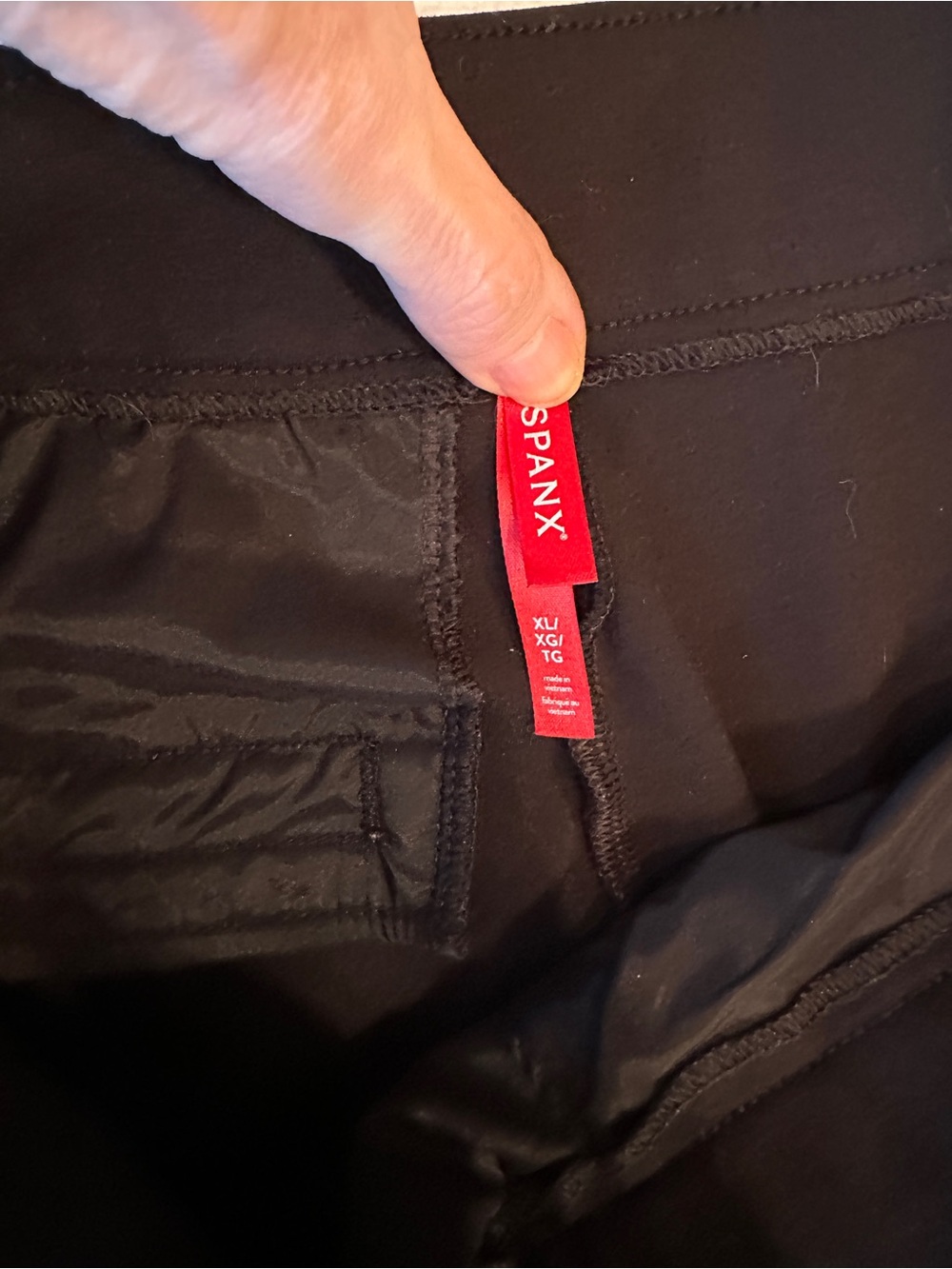 SPANX Sleek Black Pull-On Pants - Picture 2 of 4